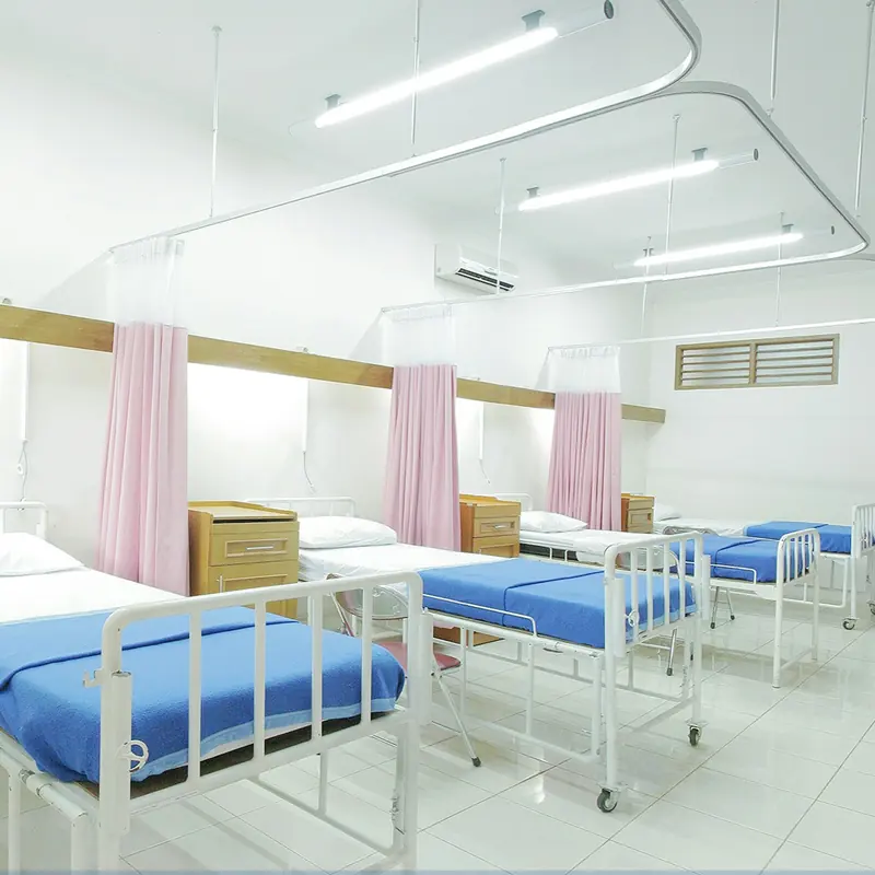 Prepared beds in the College skills ward