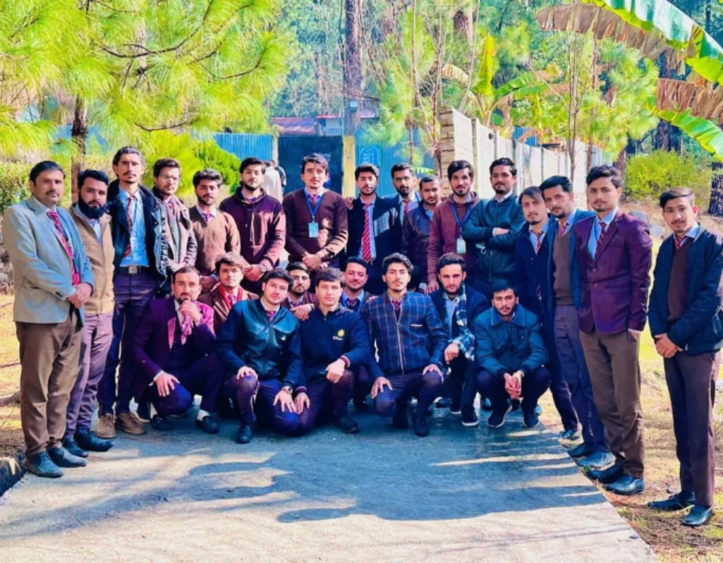 Students of Abbottabad College of Nursing together outdoors