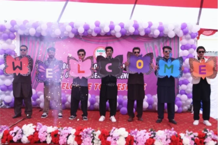 The welcome ceremony for new students